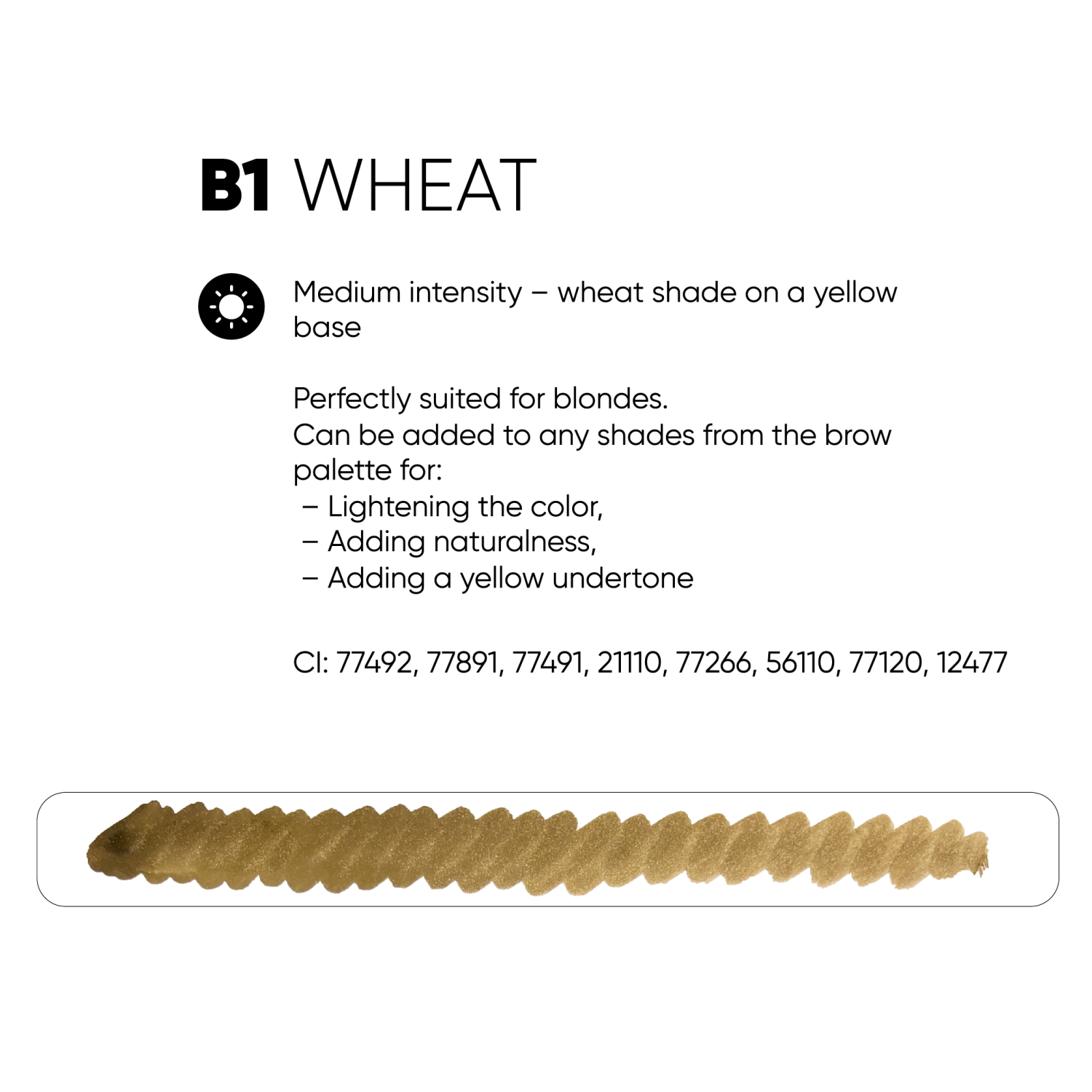 PEINTO წარბის პიგმენტი Wheat