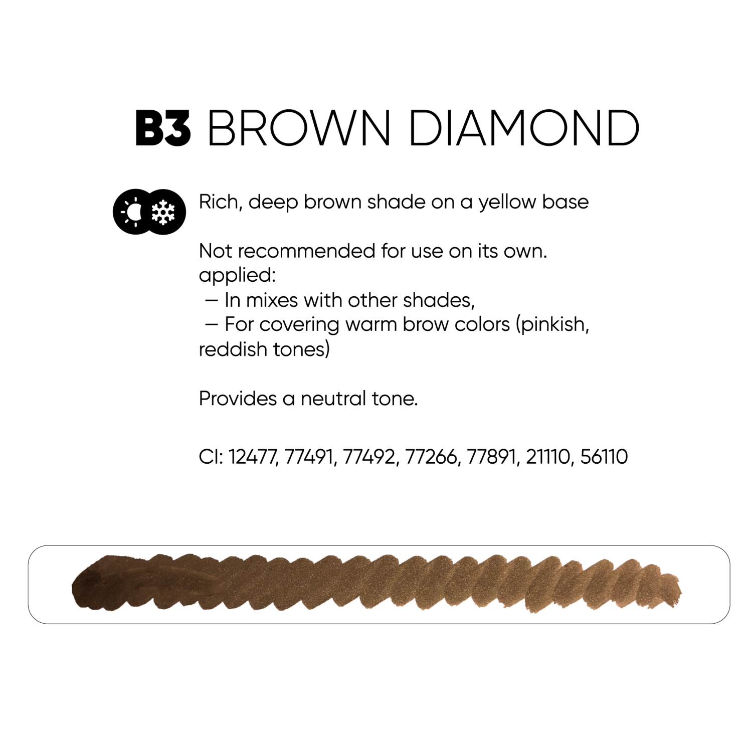 PEINTO წარბის პიგმენტი Brown