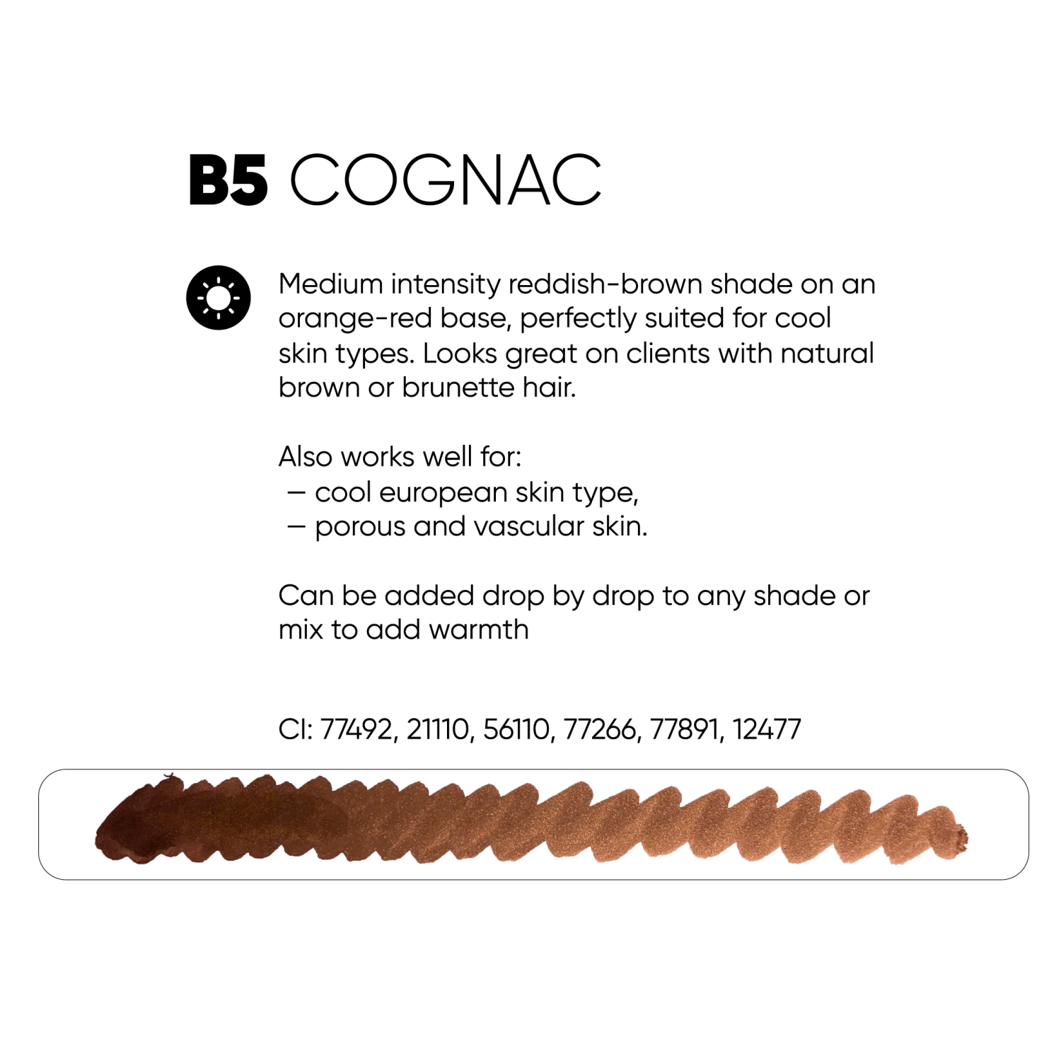 PEINTO წარბის პიგმენტი Cognac