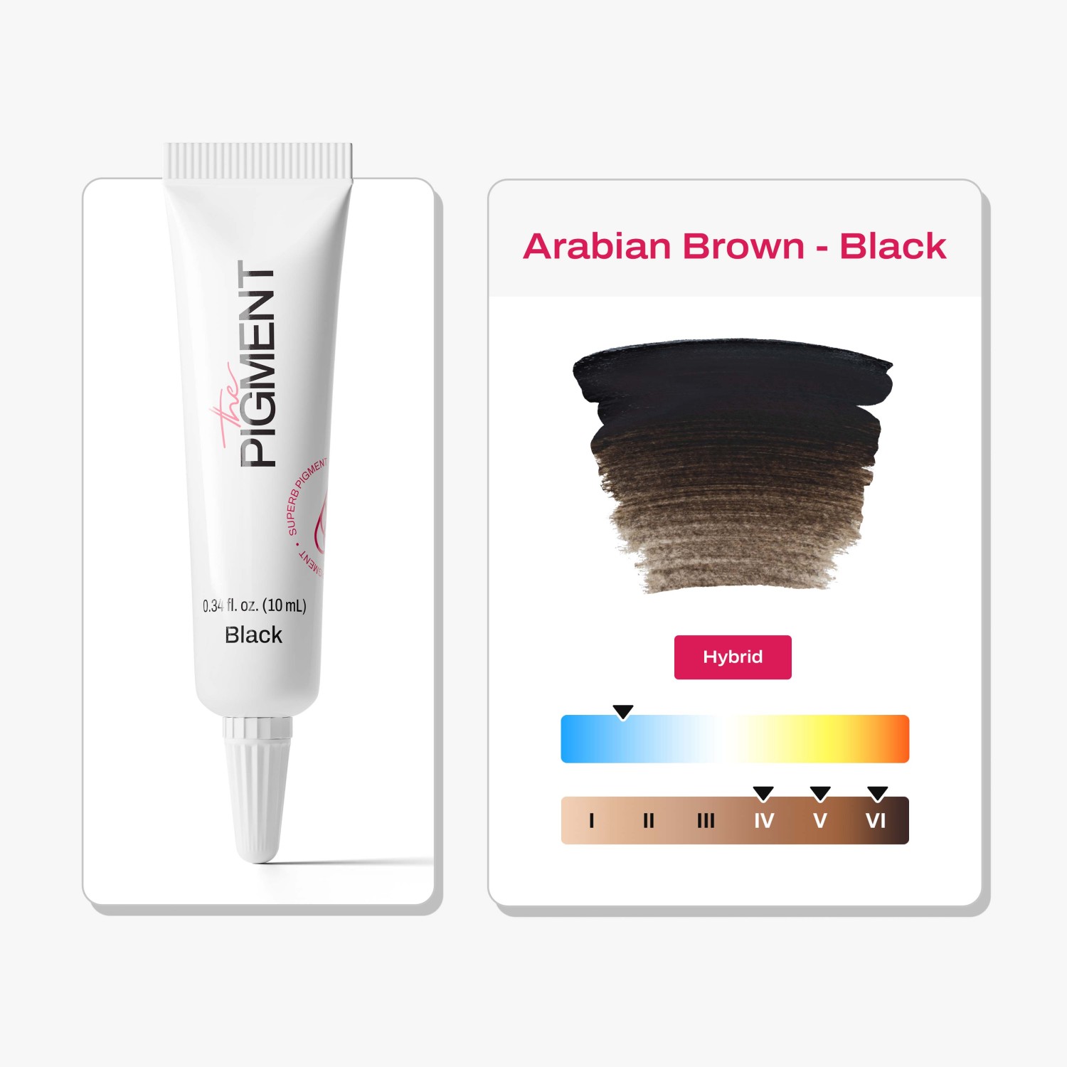 THE PIGMENT მიკრობლეიდინგის პიგმენტი Arabian Brown Black 10 მლ.