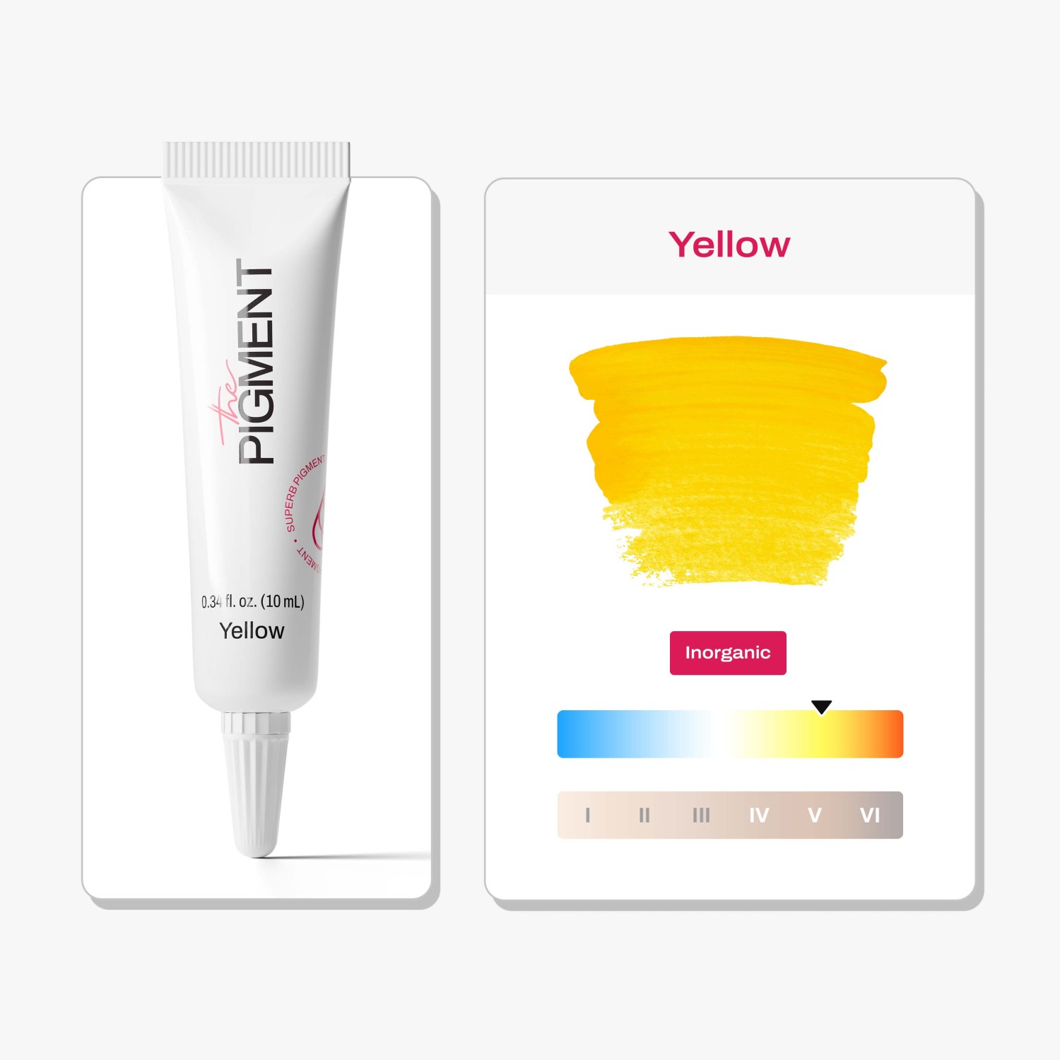 THE PIGMENT მიკრობლეიდინგის პიგმენტი Yellow 10 მლ.