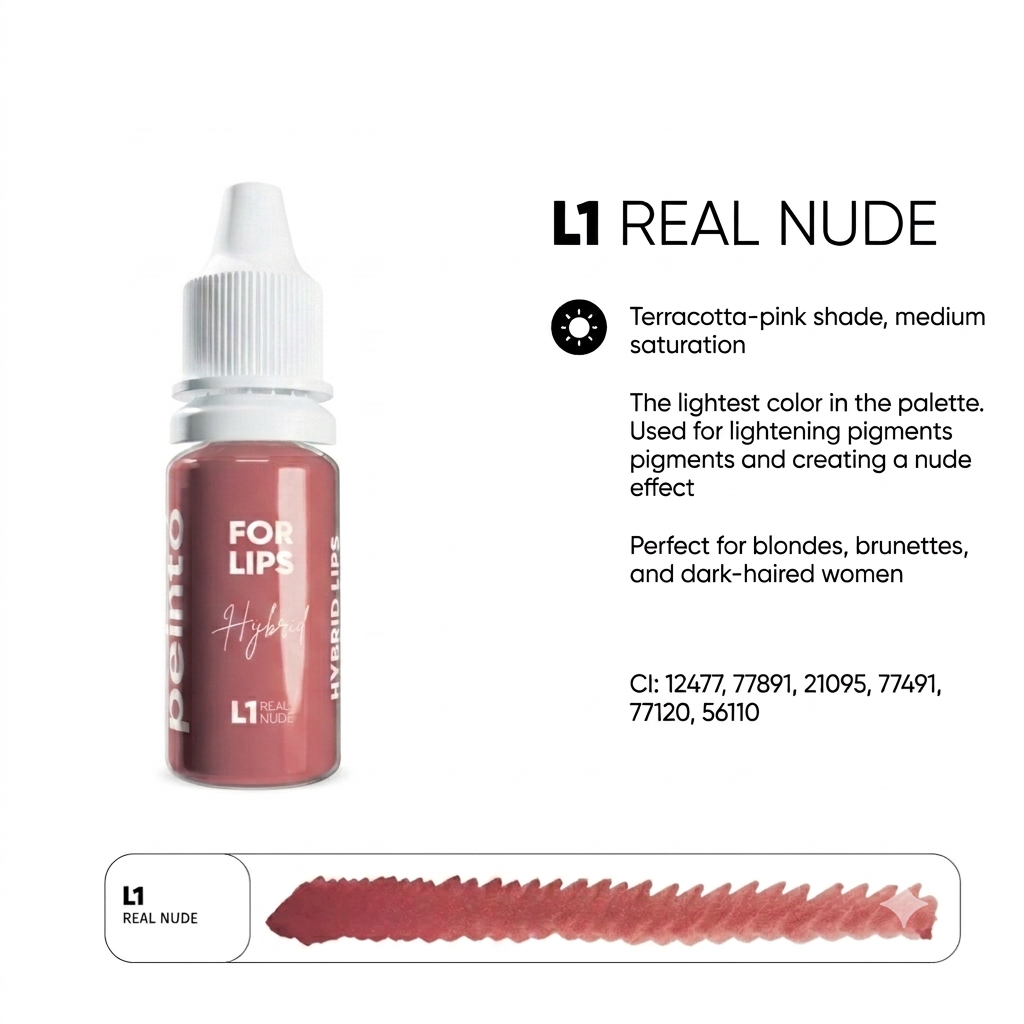 PEINTO Lip pigment Real Nude 10 ml.