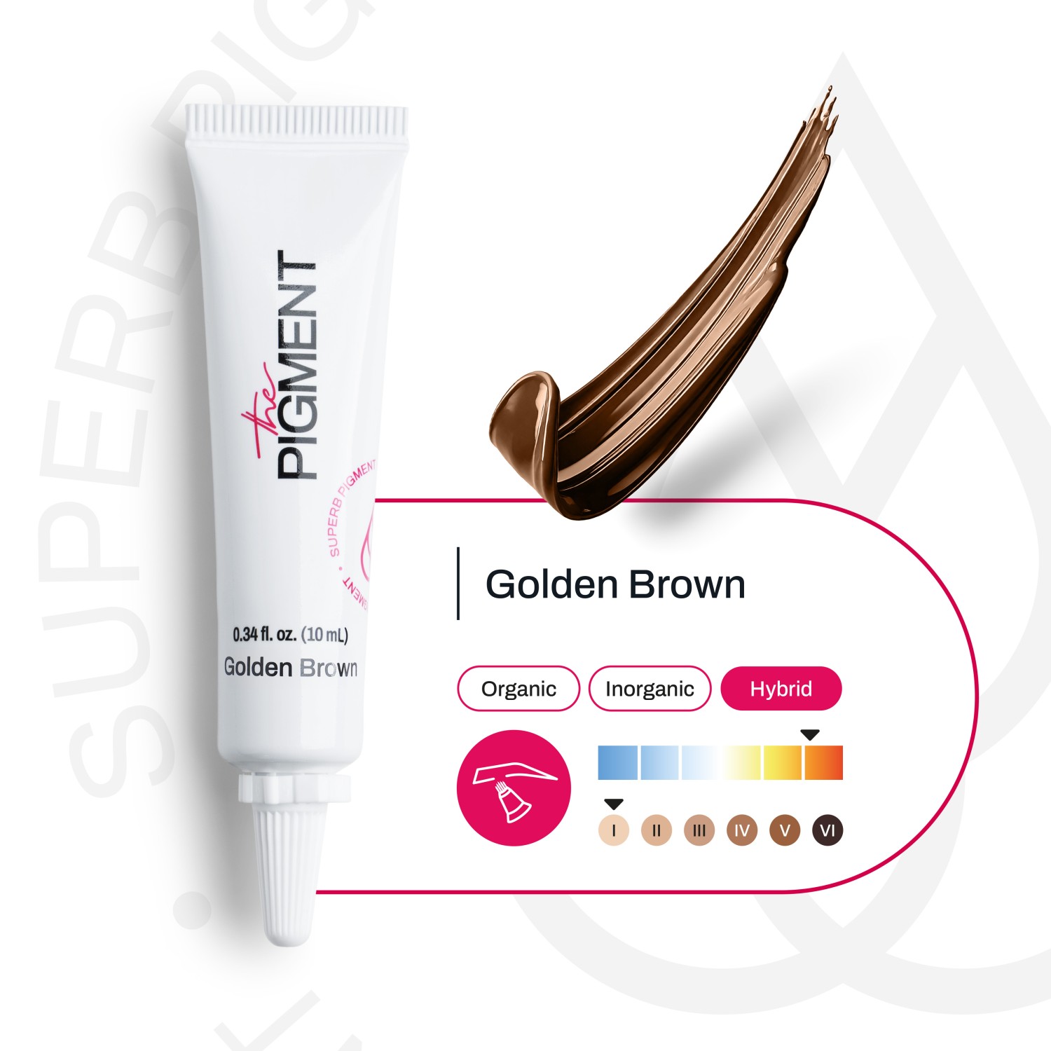 THE PIGMENT მიკრობლეიდინგის პიგმენტი Goldenbrown 10 მლ.