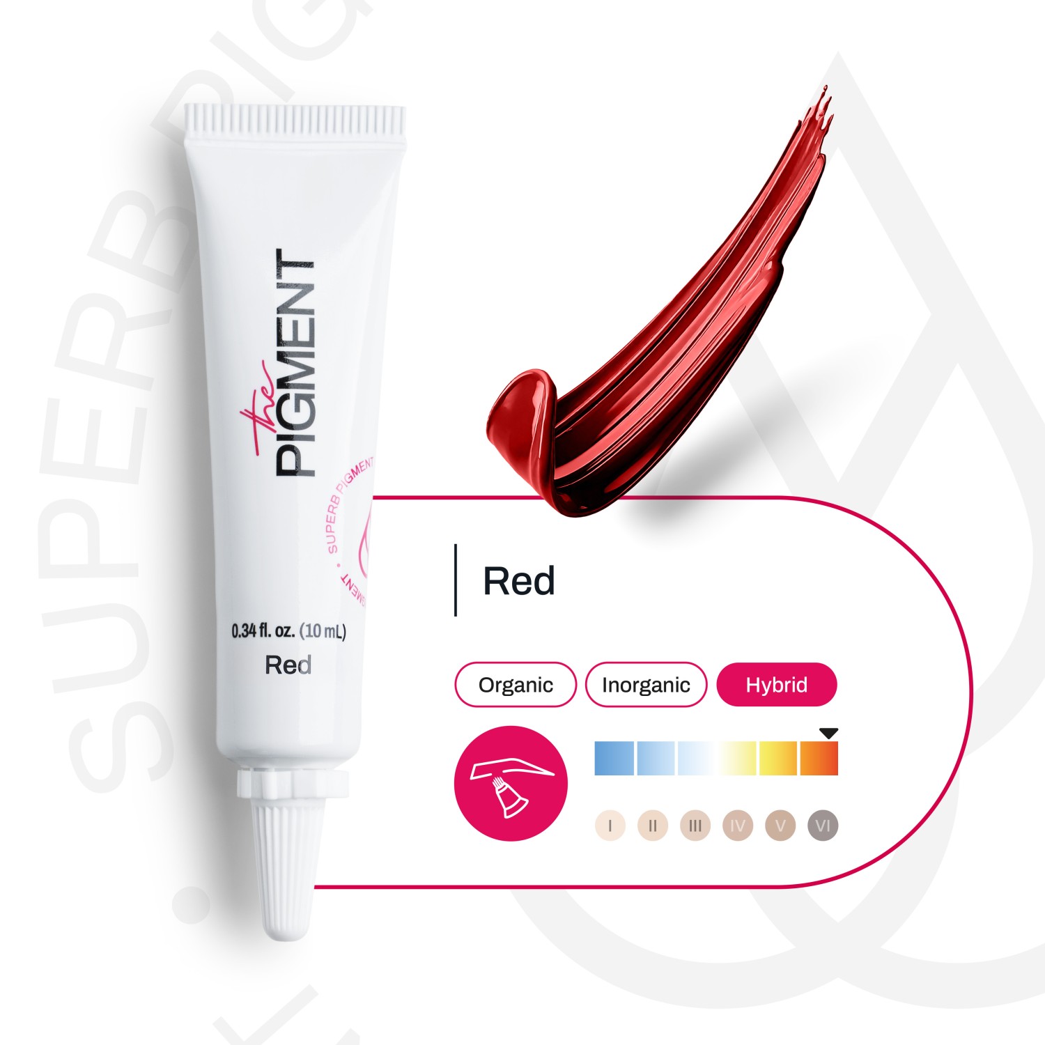 THE PIGMENT მიკრობლეიდინგის პიგმენტი Red  10 მლ.