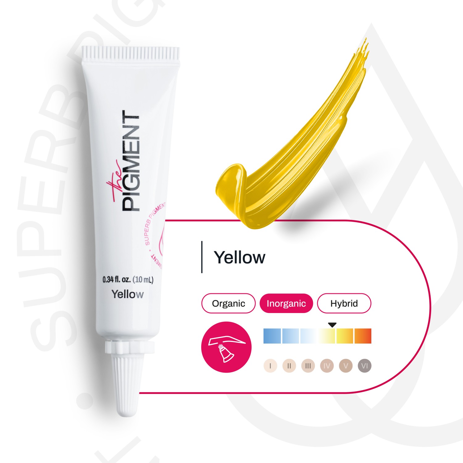 THE PIGMENT მიკრობლეიდინგის პიგმენტი Yellow 10 მლ.