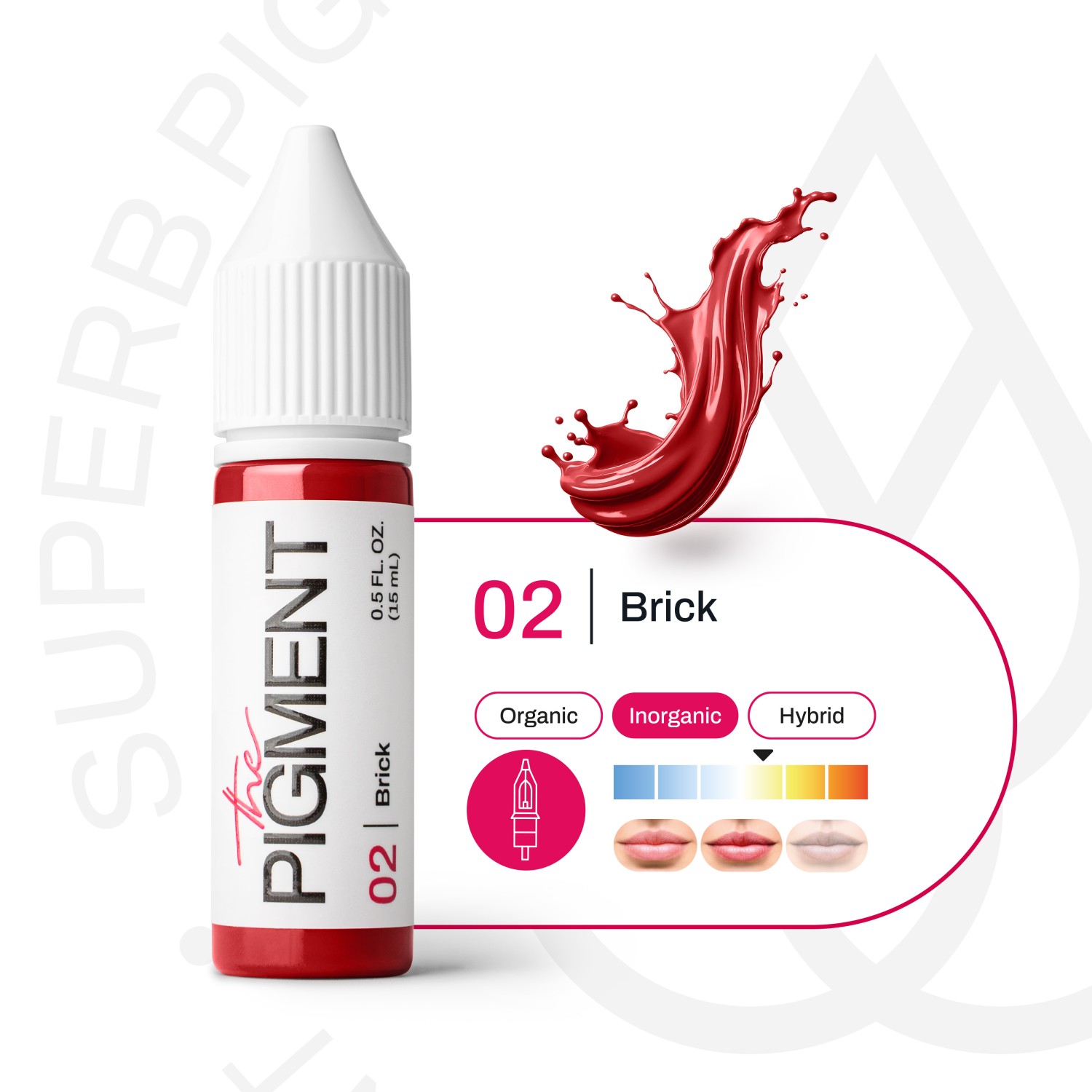 THE PIGMENT ტუჩის პიგმენტი  Brick 15 მლ.