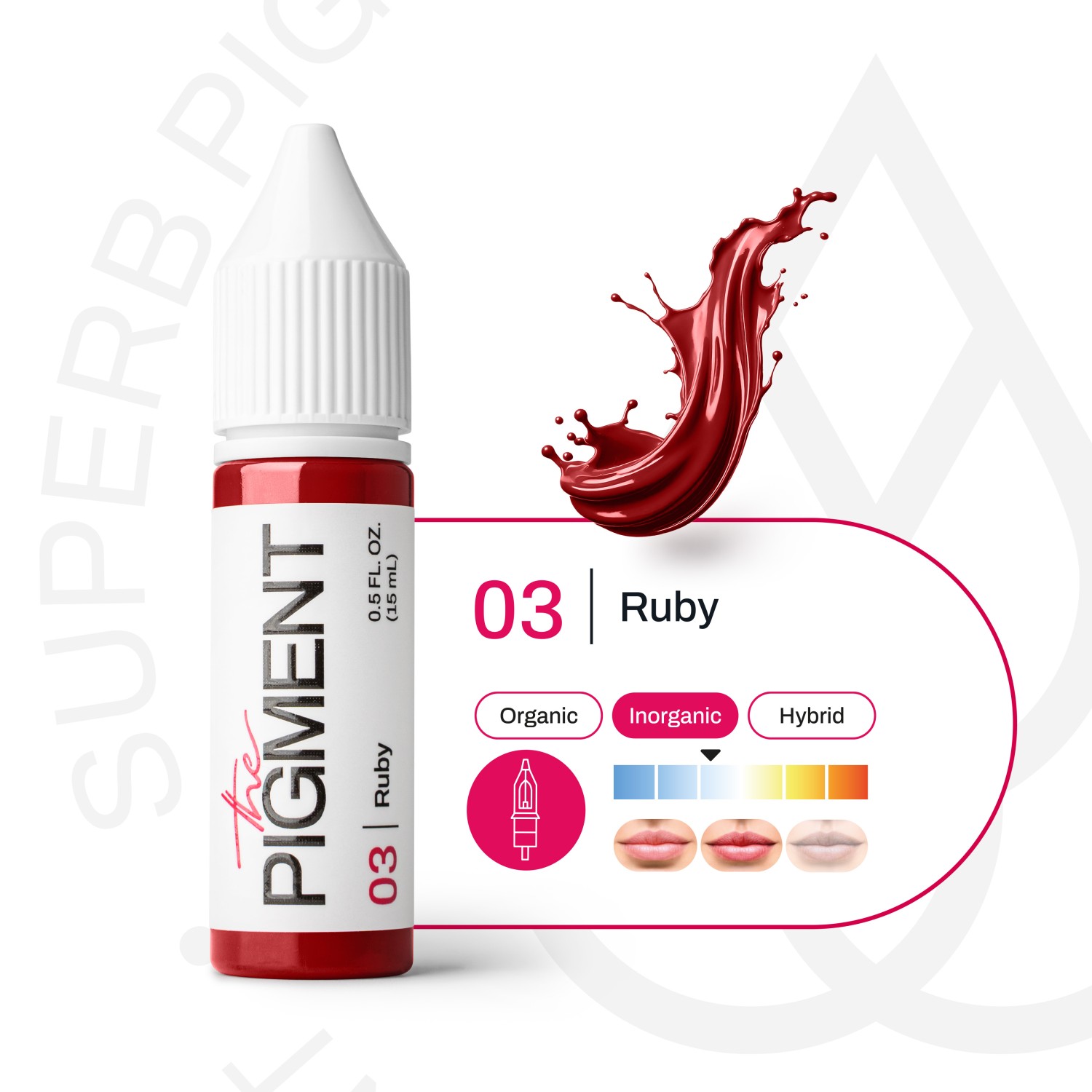 THE PIGMENT ტუჩის პიგმენტი Ruby 15 მლ.