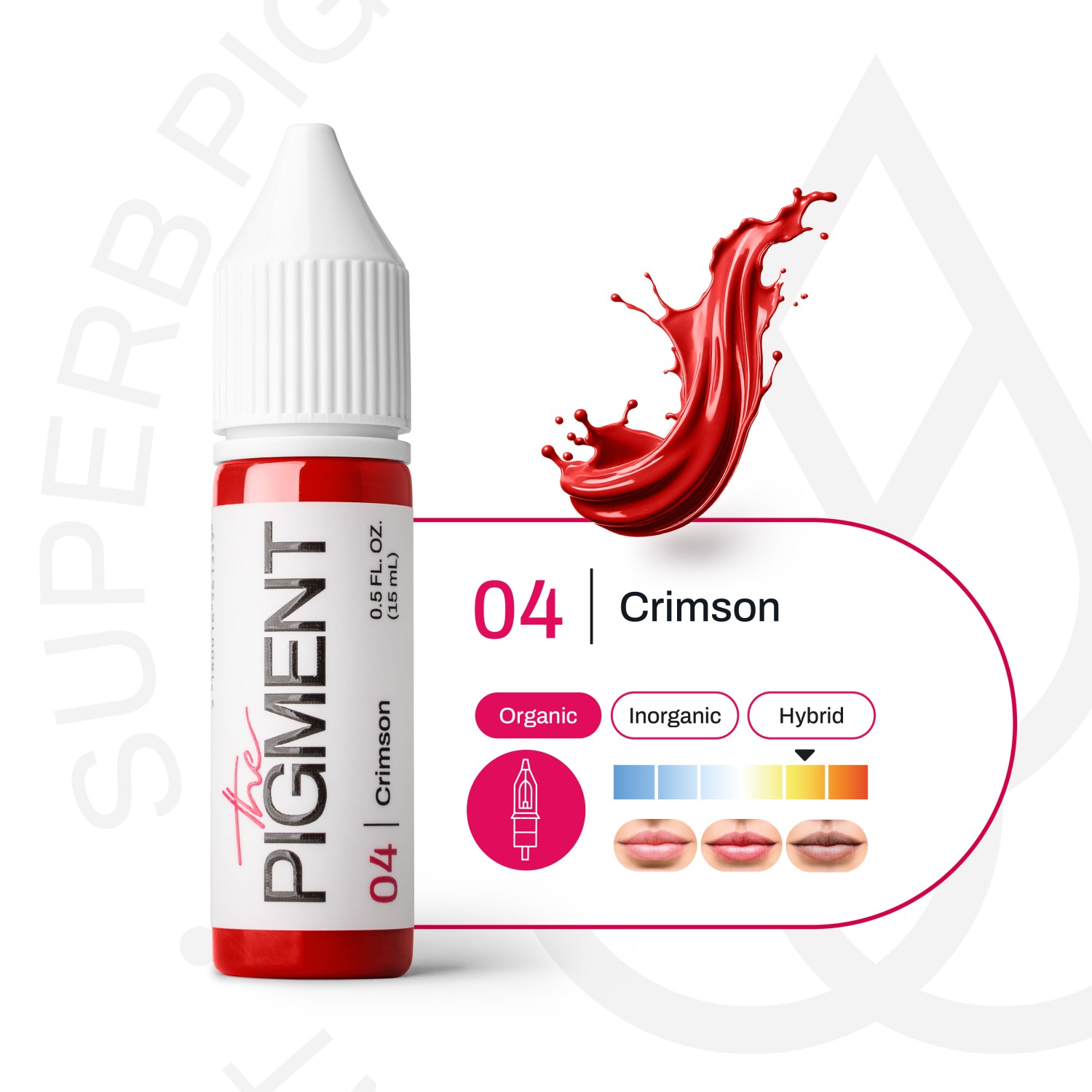 THE PIGMENT ტუჩის პიგმენტი Crimson 15 მლ.