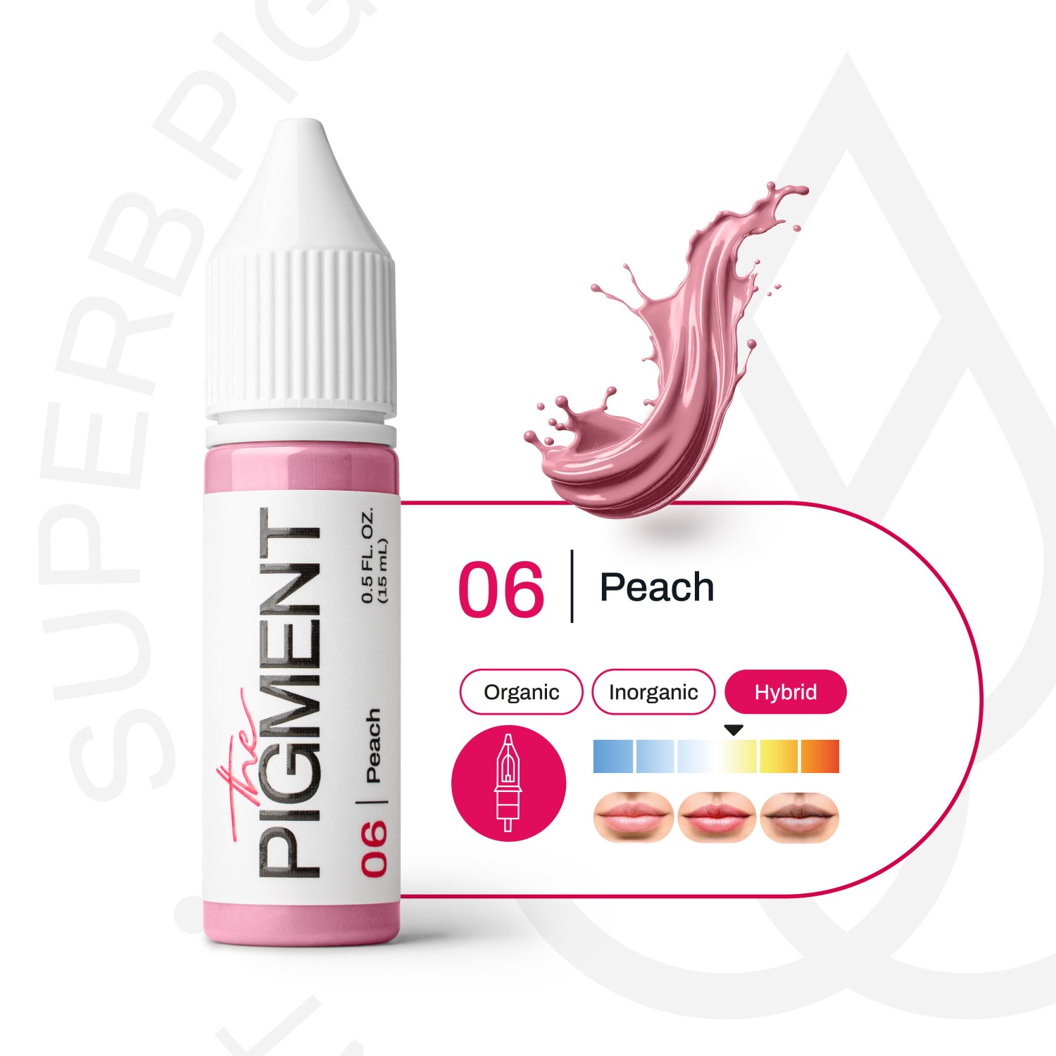 THE PIGMENT ტუჩის პიგმენტი Peach 15 მლ.