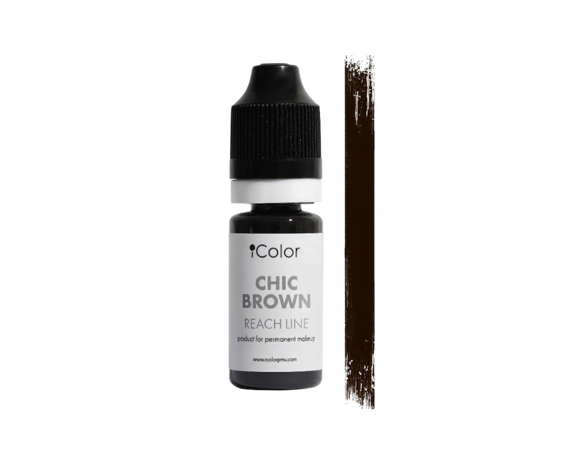ICOLOR წარბის პიგმენტი Chic Brown 10 მლ.