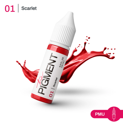 THE PIGMENT ტუჩის პიგმენტი Scarlet 15 მლ.