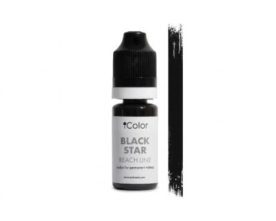 ICOLOR ქუთუთოს პიგმენტი Black Star 10 მლ.