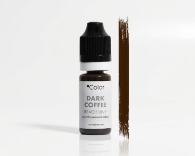 ICOLOR წარბის პიგმენტი Dark Coffee 10 მლ.
