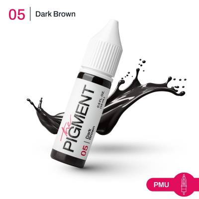 THE PIGMENT წარბის პიგმენტი Dark Brown 15 მლ.