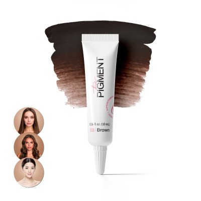 THE PIGMENT მიკრობლეიდინგის პიგმენტი Brown 3 10 მლ.