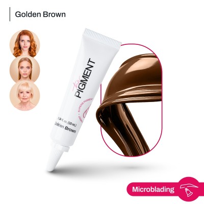 THE PIGMENT მიკრობლეიდინგის პიგმენტი Goldenbrown 10 მლ.