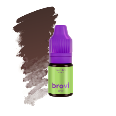BROVI წარბის პიგმენტი  warm dark brown